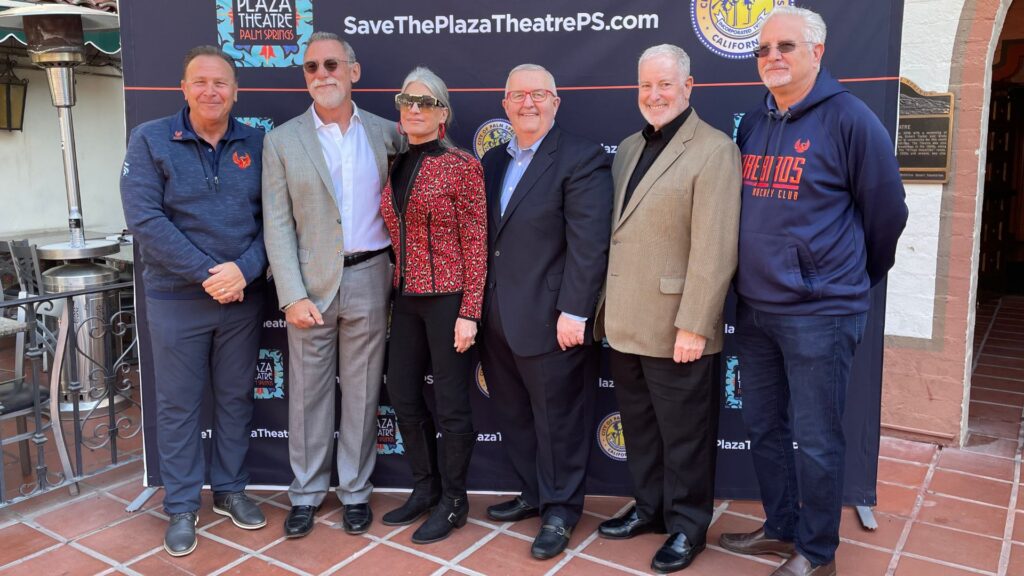 Oak View Group representatives together with Palm Springs Plaza Theatre Foundation