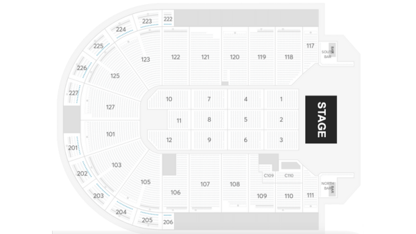 Seating Chart for Chicago and Earth, Wind, and Fire on September 7, 2024