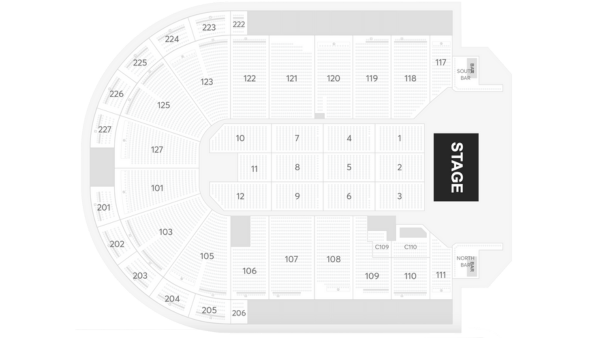 Acrisure Arena seating chart for Alanis Morissette on August 8, 2024