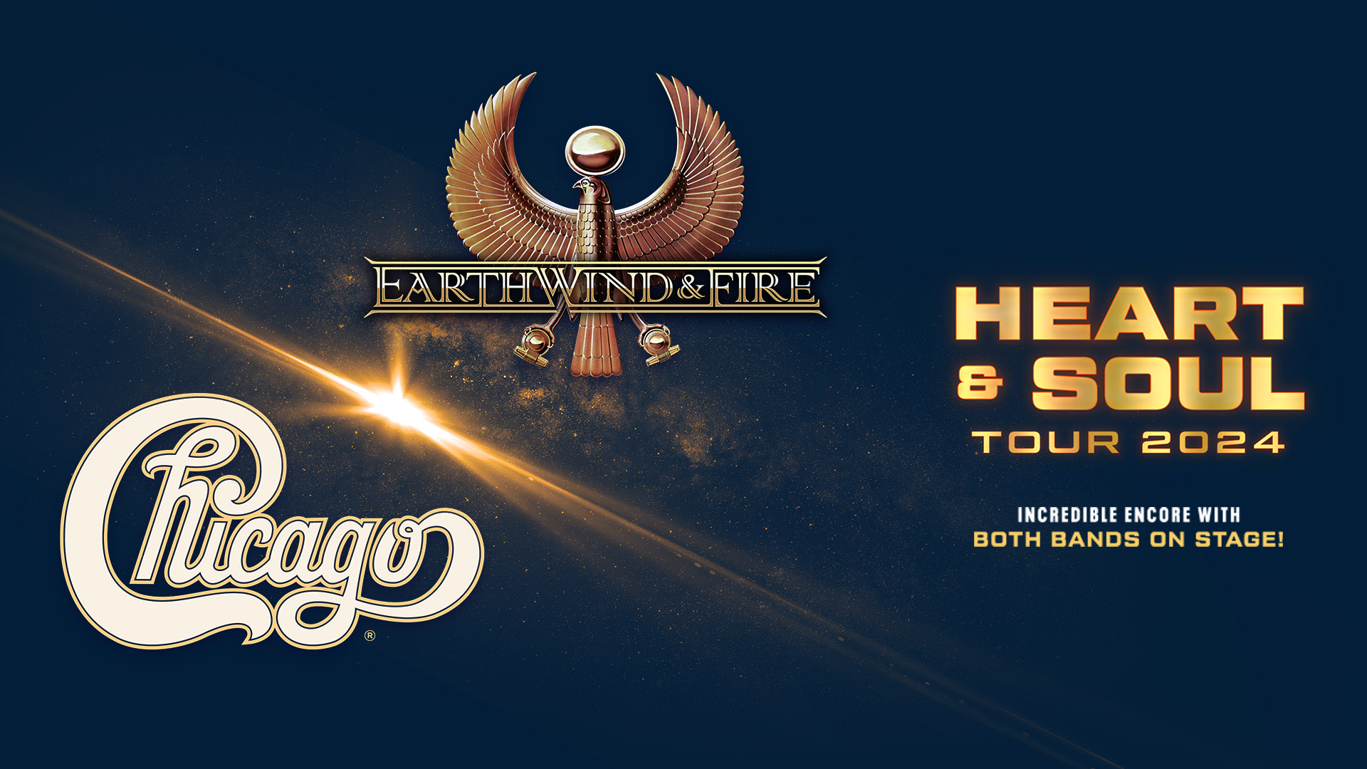 Chicago + Earth, Wind & Fire performs at Acrisure Arena on Saturday, September 7