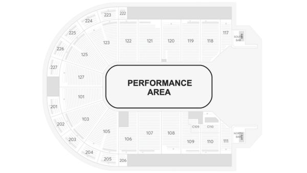 Seating map for Hot Wheels Monster Trucks Live at Acrisure Arena