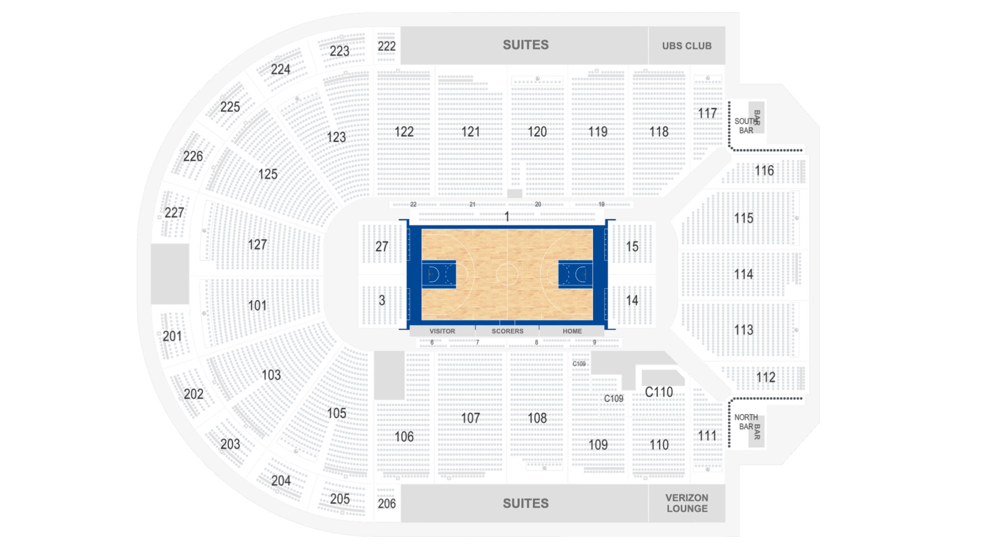 Desert Duel Presented by Spotlight Casino Seating Map for the October 4 and 6 games