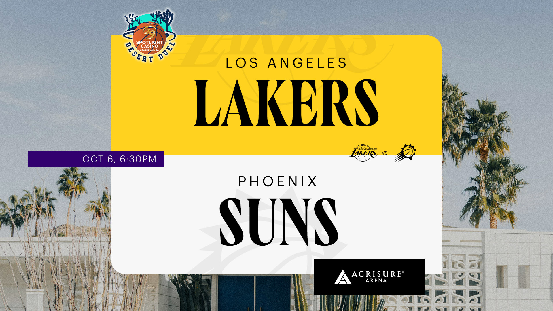 Phoenix Suns vs. Los Angeles Lakers