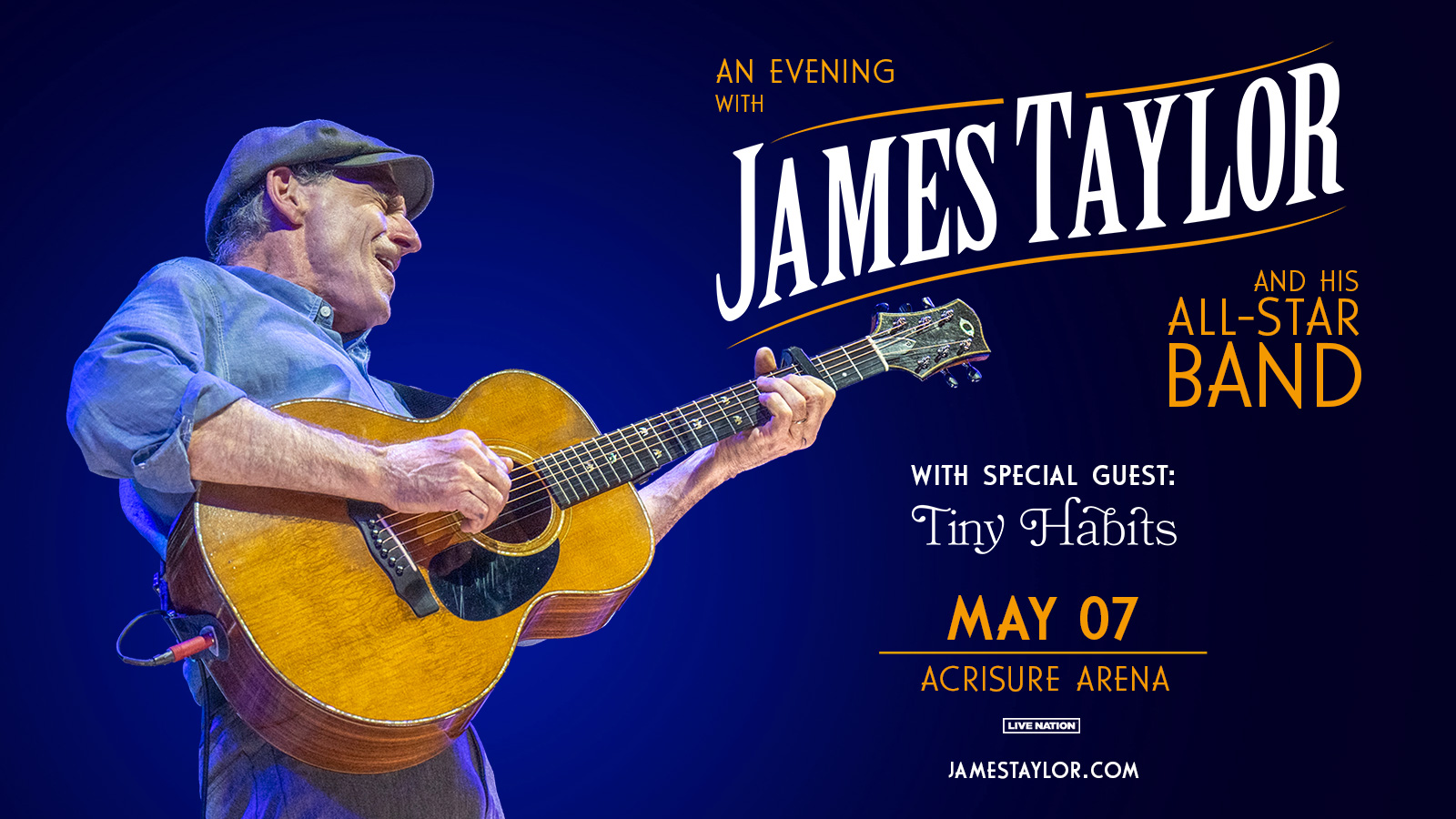 JAMES TAYLOR & HIS ALLSTAR BAND 2025 SUMMER TOUR COMES TO ACRISURE