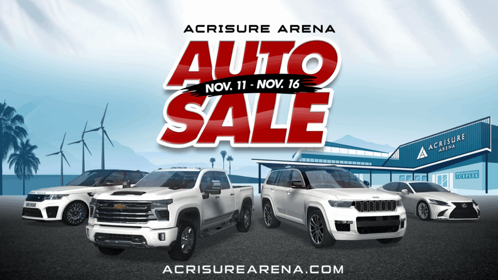 Acrisure Arena Auto Sale 